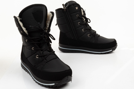 Progress Damen-Winterstiefel, Schwarz, Gefüttert, Lammfellfutter