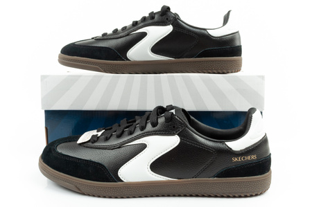 Skechers Kickoff Damen-Sneaker aus schwarzem Leder