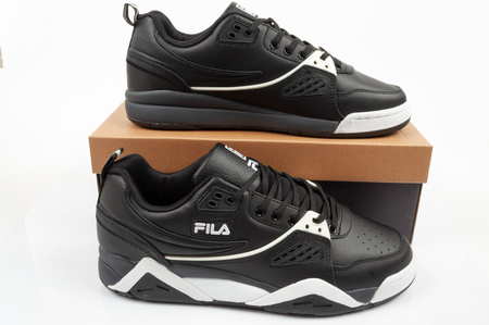 Fila Herren-Sportschuhe Casim schwarze Sneaker aus Leder bequem