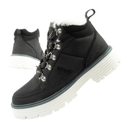 O'Neill Damen Winter-Wanderstiefel, gefütterte Stiefeletten, modisches Schwarz-Weiß