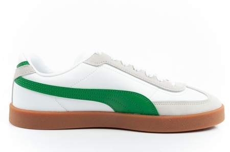 Puma Club II Era Herren-Sneaker, Leder, Weiß, Grau, Grün