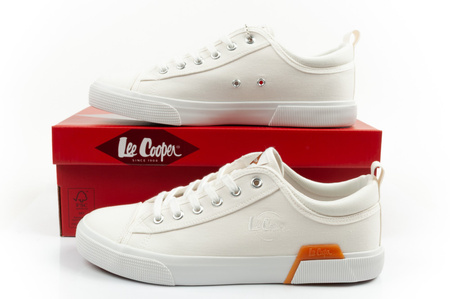 Lee Cooper Herren-Sneaker, modisches Weiß, bequem