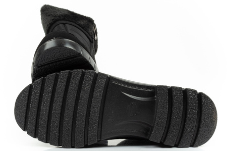 Progres Damen-Winterschuhe [PROGJ-21-13] isoliert, schwarz.