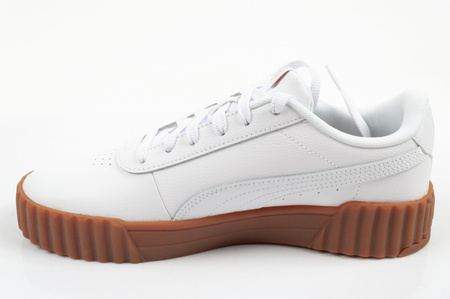Puma Damen Carina 3.0 Leder-Sneaker in Weiß, modisch