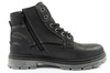 Wrangler Allan Mid Herren Chelsea Boots, elegante Lederstiefelette, Schwarz