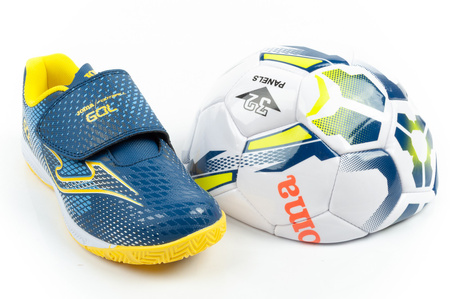 Joma Hallen-Fußballschuhe Gol JR 2603 im Set mit einem Ball
