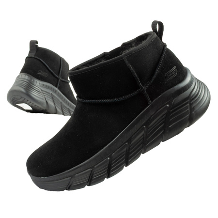 Skechers Damen-Winterstiefel – Isolierte Lederstiefeletten