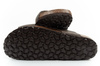 Bio Bio Herren-Flip-Flops, vorgeformte Zehentrenner, Naturleder, Braun