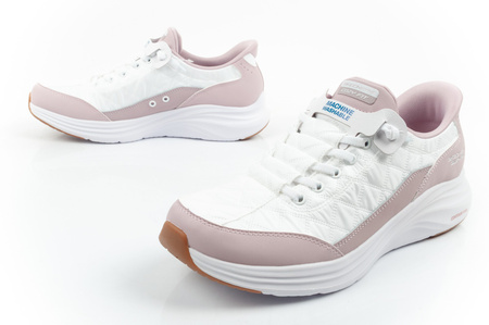 Skechers Damen Contour Foam Slip-Ins, Weiß – Bequeme Sneaker
