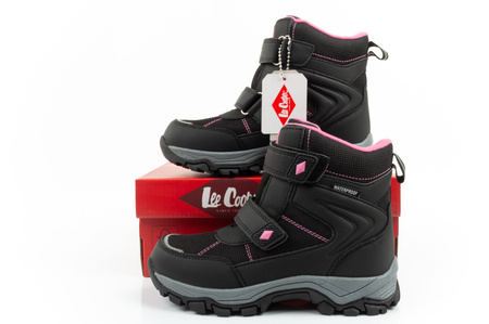 Lee Cooper Kinder-Winterstiefel, wasserdicht und isoliert, Schwarz