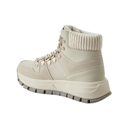 Lee Cooper Winter-Stiefeletten für Damen – sportlich, gefüttert, hellgrau