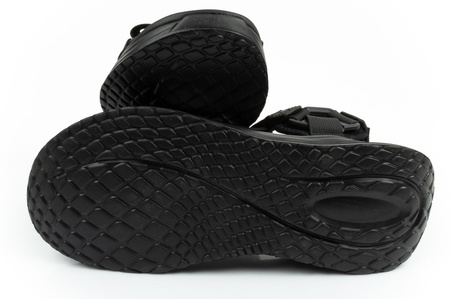 Lee Cooper Herren-Sandalen mit Klettverschluss für den Sommer, leicht, schwarz