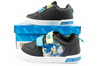 Leomil Sonic Leichte Kinder-Sneaker mit Klettverschluss, Schwarz