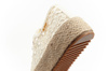 Lee Cooper Damen-Sneaker mit Schnürung, beige Plateau