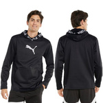 Herren Sporthoodie Puma Train Pwr Fleece [520893 01] WarmCELL, schwarz.