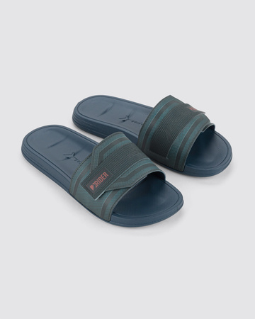 Rider Walk Herren Flip-Flops, sportlich, bequem, marineblau, mit Klettverschluss [12394 BB533]