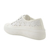 Lee Cooper Damen-Plateau-Sneaker in Weiß mit Schnürung