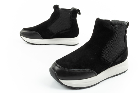 Scholl Beverly Bootie Damenstiefeletten aus schwarzem Leder