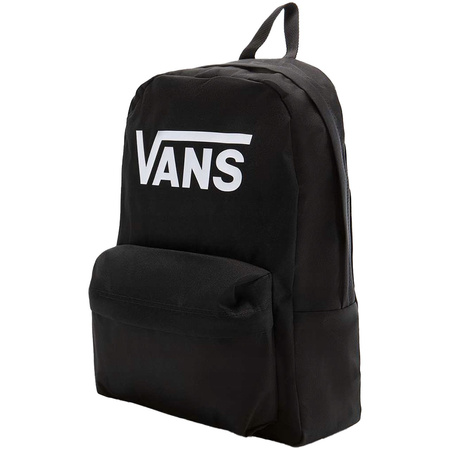 Vans Old Skool Print 22L Urbaner Schulrucksack, Schwarz, Großes VANS-Logo