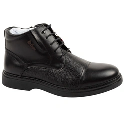 Elegante, gefütterte Herren-Ankle-Boots aus schwarzem Leder von Lee Cooper
