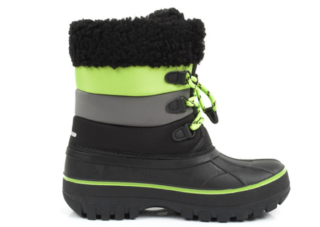 Lee Cooper Kinder-Schneestiefel [LCJ-24-44-2856], Schwarz und Grün.