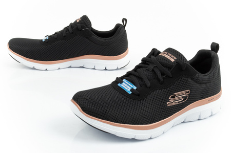 Skechers Flex Appeal 4.0 Brillant View Damen Sportschuhe [149303/BKRG], schwarz.