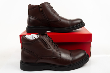 Elegante, braune Herren-Ankle-Boots aus Leder von Lee Cooper