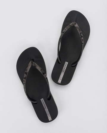 Ipanema Mesh IX Damen-Flip-Flops, bequem, Schwarz