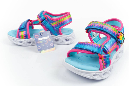 Skechers Kindersandalen [302675L/MLT] LED-Schuhe, mehrfarbig.