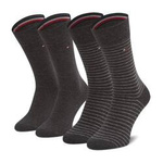 Tommy Hilfiger Herrensocken [100001496 201] 2 PACK, grau.