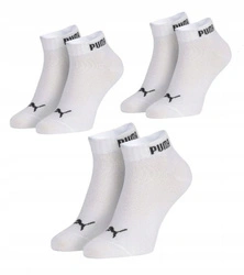 Puma Unisex 3er-Pack Baumwoll-Knöchelsocken, Weiß
