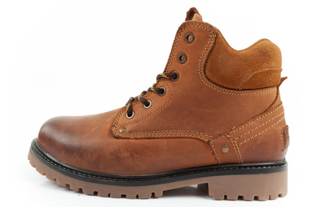 Wrangler Yuma Herren Chelsea Boots, elegante Lederstiefeletten, Braun, Weiß