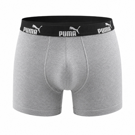 Puma Herren-Boxershorts, 6er-Pack, Schwarz, Grün, Grau