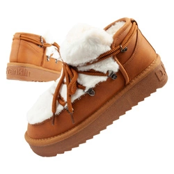 D. Franklin Damen Winterstiefel, modisches Fellfutter, Braun, High-Top