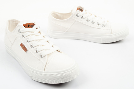Lee Cooper Damen-Sneaker, modisches Weiß, bequem
