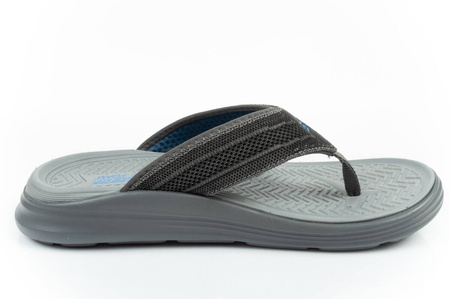 Skechers Sargo Herren-Flip-Flops [204383 CHAR], grau.