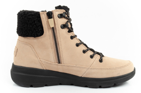Skechers Glacial Ultra-Woodlands Damen-Wintersportschuhe [16677/NTBK], Beige.