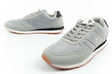 U.S. Polo Assn. Herren-Sneaker, modisch und bequem, Grau
