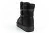 D. Franklin Damen Winterstiefel, modisches Fellfutter, isoliert, schwarzer High-Top