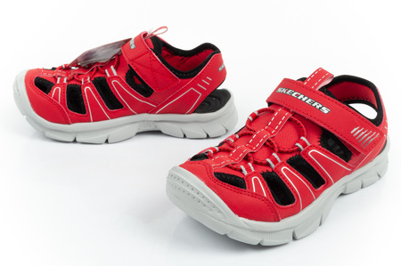 Skechers Relix Kindersandalen [406520L/RDBK], rot.