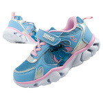 Leomil Kinder-Sportschuhe Stitch Leichte Sneaker mit Klettverschluss und LED-Beleuchtung, Blau