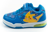 Leomil Kinder-Sportschuhe, leichte Pokémon-Sneaker mit Klettverschluss und LED-Beleuchtung (hellblau)