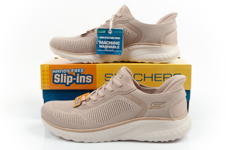 Skechers Bobs Squad Chaos Slip-Ins Damen-Sneaker Beige