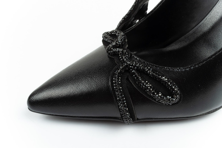 Karl Lagerfeld Sarabande Damenschuhe High Heels Naturleder schwarz [KL30919M 1M0]