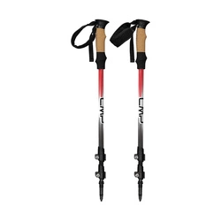 CMP Aluminium-Trekkingstöcke, leichte Nordic-Walking-Stöcke, Pink, Schwarz