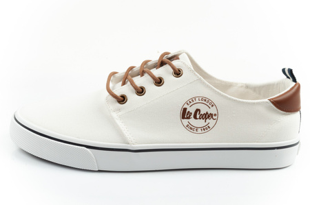 Lee Cooper Herren-Sneaker, modisches Weiß, bequem