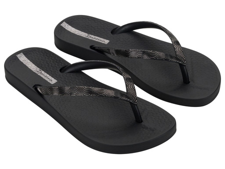 Ipanema Mesh IX Damen-Flip-Flops, bequem, Schwarz