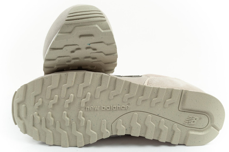 New Balance 373 Damen-Sneaker, Modisches Leder, Beige, Weiß