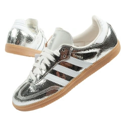 Adidas Samba OG Damen-Sneaker, Silber, Modisches Leder