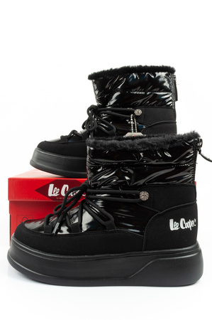 Lee Cooper Damen Winter-Wanderschuhe mit isoliertem Lackleder